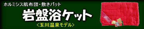 ホルミシス肌布団・敷きパット　岩盤浴ケット