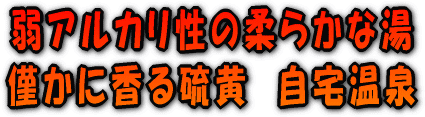 自宅のお風呂がアルカリ還元系、自宅で楽しむ武田尾温泉