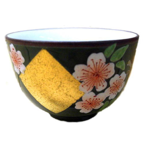汲出碗　金箔桜　おもて