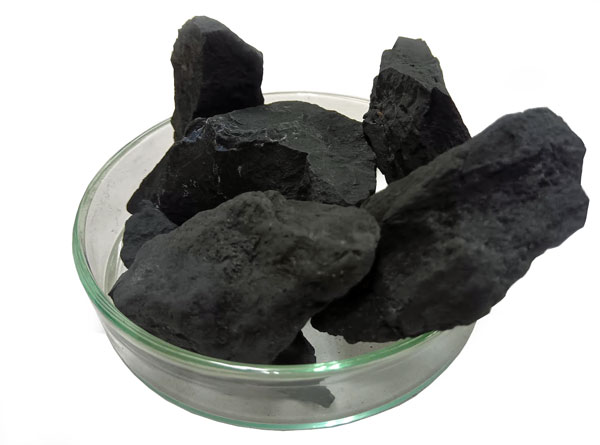 ブラックシリカ原石(黒鉛珪石) 1000g[セラミック＆鉱石本舗]