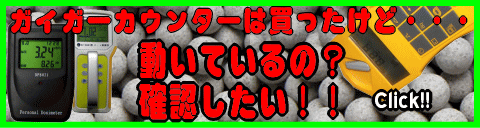 ガイガーカウンター買ったけど動いているのかな　チェックセラミックボール