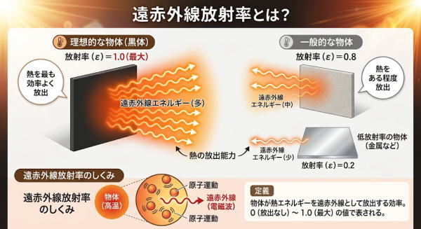 遠赤外線放射率とは
