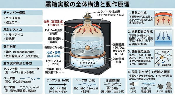 霧箱実験の全体構造と動作原理