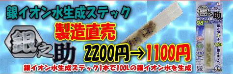 銀イオン水生成スティック　銀イオンスティック銀之助