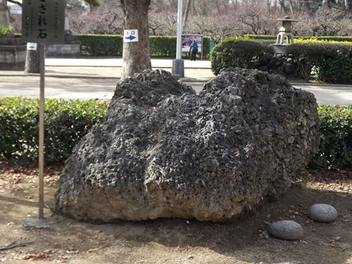さざれ石は北野天満宮(京都府　京都市)にあります