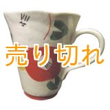 画像: マグカップ　赤絵京椿　[美濃焼]