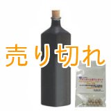 画像: イオンボトル凛　黒 【信楽焼】+ラジウムセラミックボール