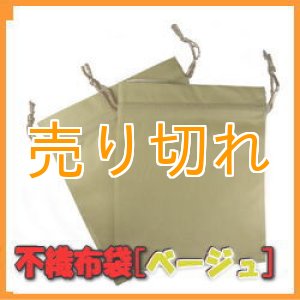 画像: 温浴用 不織布袋 　ベージュ　2枚セット